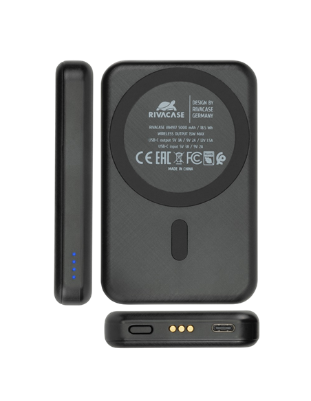 Acumulator extern Rivacase VA4917, 500mAh, Negru