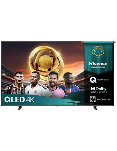 85" QLED SMART TV Hisense 85E7Q, 3840x2160 4K UHD, VIDAA U9, Negru