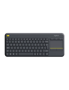 Клавиатура Logitech K400 Plus, Беспроводное, Чёрный