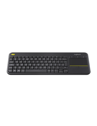 Клавиатура Logitech K400 Plus, Беспроводное, Чёрный