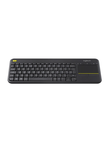 Клавиатура Logitech K400 Plus, Беспроводное, Чёрный