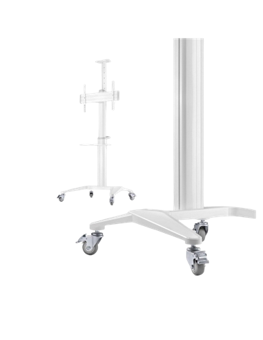 Suport pentru TV pe picior Gembird TVS-70T-02-W, Alb