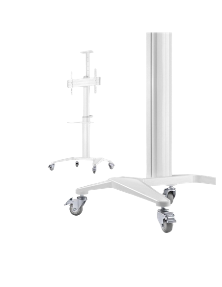 Suport pentru TV pe picior Gembird TVS-70T-02-W, Alb