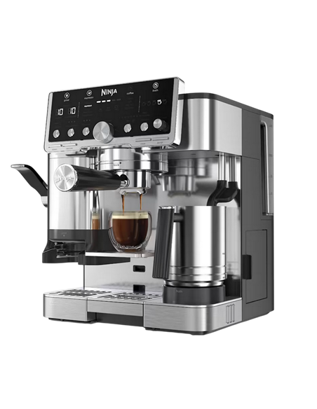 Кофеварка рожковая Ninja ES701EU, 1650Вт, Нержавеющая сталь