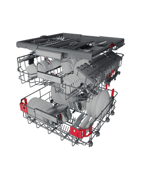 Посудомоечная машина Whirlpool WIO 3O540 PELG, Нержавеющая сталь