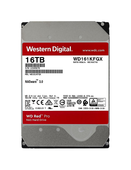 Жесткий диск Western Digital WD Red Pro, 3.5", 16 ТБ <WD161KFGX>
