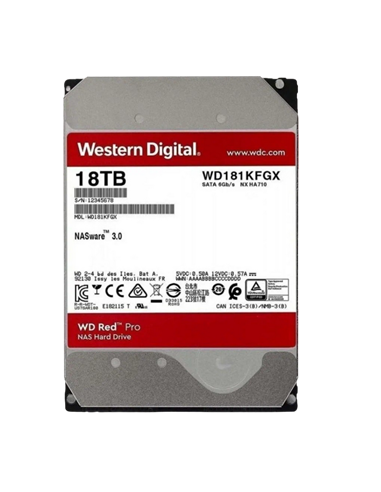 Жесткий диск Western Digital WD Red Pro, 3.5", 18 ТБ <WD181KFGX>
