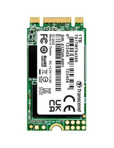 Накопитель SSD Transcend MTS430S, 1000Гб, TS1TMTS430S