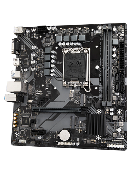 Материнская плата Gigabyte B760M H DDR4, LGA1700, Intel B760, Micro-ATX