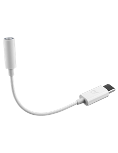 Audio Adaptor Cellularline Music Enabler Type-C, 3.5 mm/USB Type-C, 0,15m, Alb 2