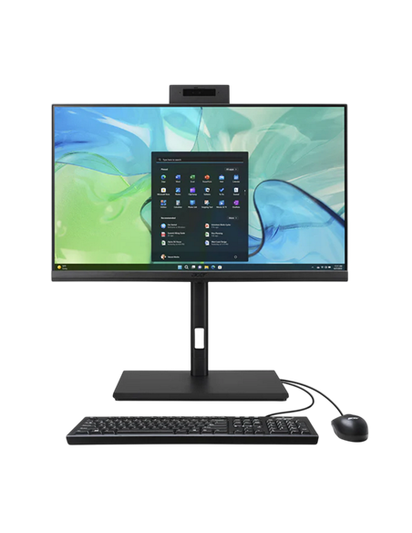 Моноблок Acer Veriton VZ4724GT, 23,8", Intel Core i3-13100, 8Гб/512Гб, Без ОС, Чёрный