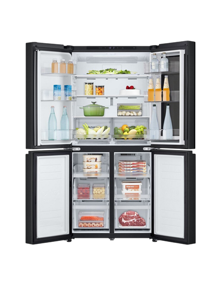 Frigider LG GMV860EPDE, InstaView Door-in-Door™, Negru