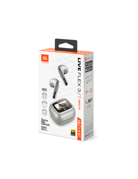 Наушники JBL LIVE Flex 3, Серебристый
