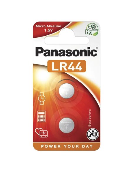 Baterii rotunde Panasonic LR-44EL/6B, LR44, 6 buc.