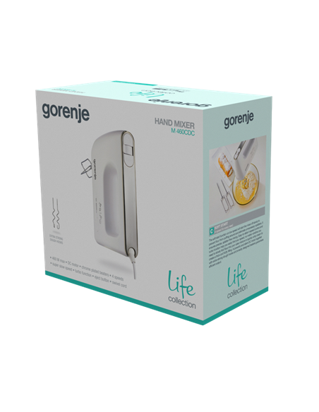 Миксер ручной Gorenje M 460 CDC, White