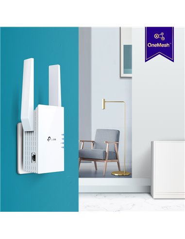 Усилитель Wi‑Fi сигнала TP-LINK RE605X, 574 Мбит/с, 1201 Мбит/с, Белый