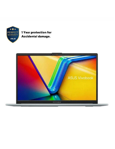 Laptop 15,6" ASUS Vivobook Go 15 E1504FA, Green Grey, AMD Ryzen 5 7520U, 16GB/512GB, Fără SO