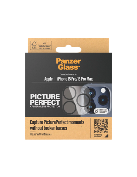 Sticlă de protecție PanzerGlass iPhone 15/15 Plus PicturePerfect, Negru