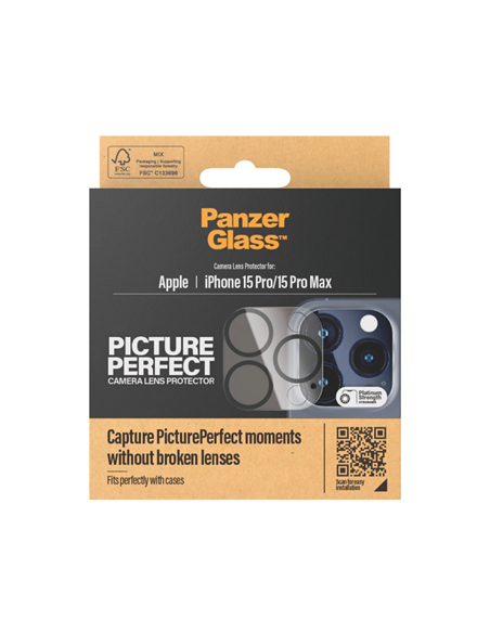 Sticlă de protecție PanzerGlass iPhone 15/15 Plus PicturePerfect, Negru