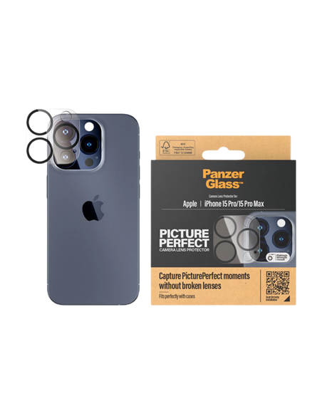 Защитное стекло PanzerGlass iPhone 15/15 Plus PicturePerfect, Чёрный