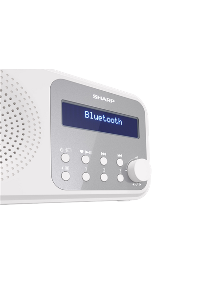 Radio portabil Sharp DR-P420WHV01, Alb