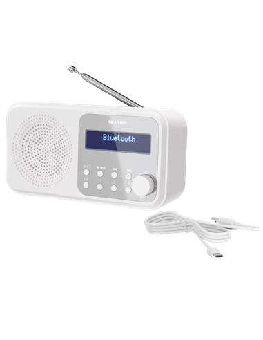 Radio portabil Sharp DR-P420WHV01, Alb