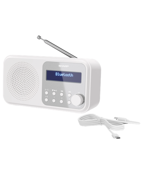 Radio portabil Sharp DR-P420WHV01, Alb