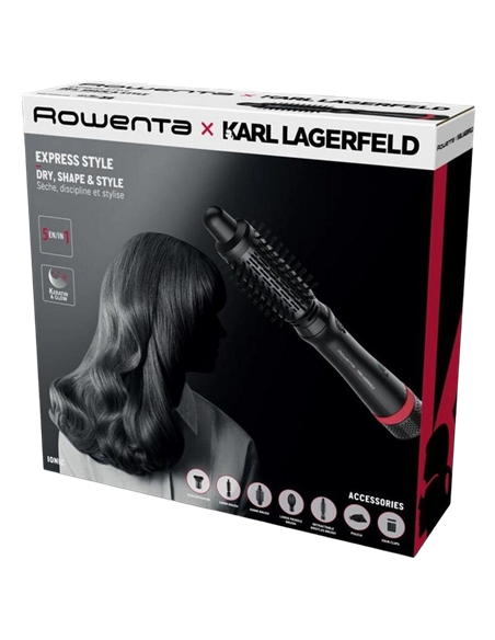 Uscător de păr-perie Rowenta CF635LF0, 800W, Negru