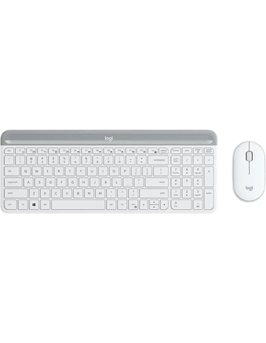 Клавиатура и мышь Logitech MK470, Беспроводное, Белый
