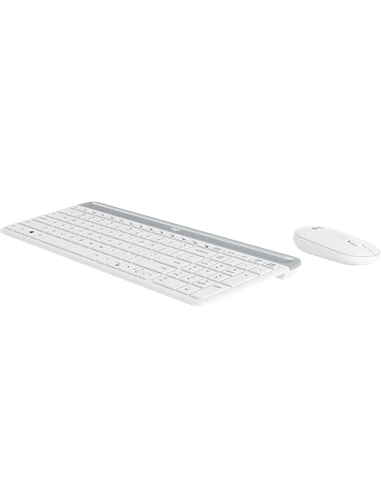 Set Tastatură + Mouse Logitech MK470, Fără fir, Alb