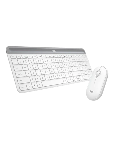 Set Tastatură + Mouse Logitech MK470, Fără fir, Alb