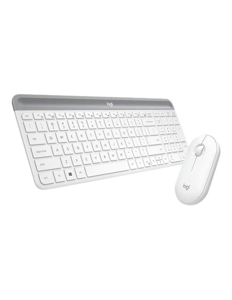 Set Tastatură + Mouse Logitech MK470, Fără fir, Alb
