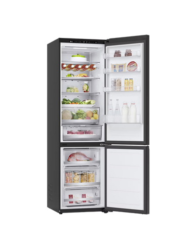Frigider LG GBB72BM9DQ, DoorCooling+, Negru