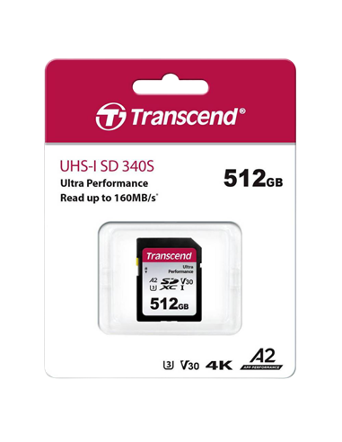 Card de Memorie Transcend SDXC 340S, 512GB (TS512GSDC340S)