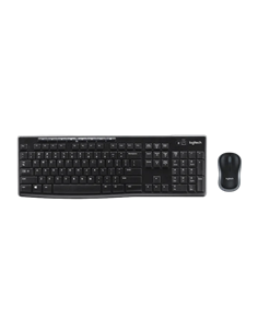 Клавиатура и мышь Logitech MK270, Беспроводное, Чёрный