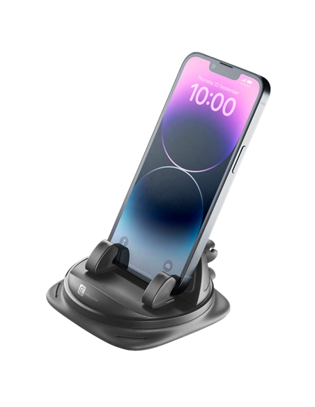 Suport pentru smartphone Cellularline Dash Hub 360, Negru