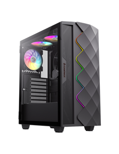 Carcasă PC Gamemax Diamond CP BK, Midi-Tower, Fără PSU, Negru