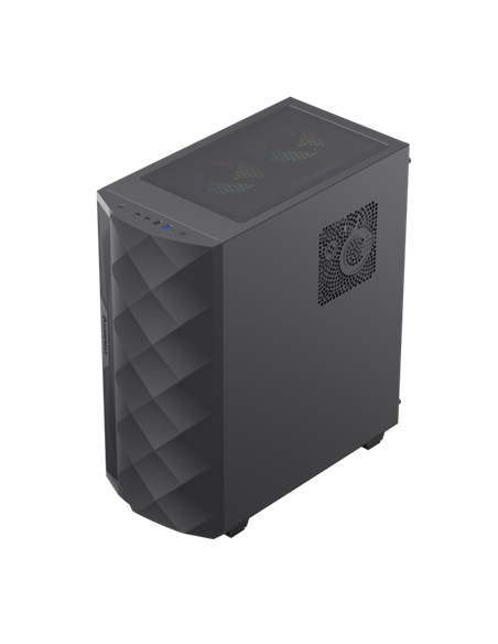 Компьютерный корпус Gamemax Diamond CP BK, Midi-Tower, Без блока питания, Чёрный