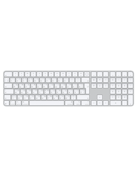 Tastatură Apple Magic Keyboard with Touch ID and Numeric Keypad A3119 USB-C, Fără fir, Alb