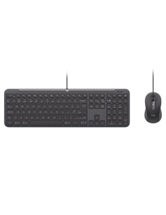 Set Tastatură + Mouse Logitech Signature Slim MK620, Cu fir, Negru