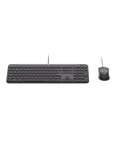 Клавиатура и мышь Logitech Signature Slim MK620, Проводное, Чёрный