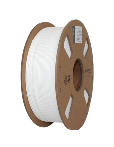 Filament pentru imprimantă 3D Gembird 3DP-PLA1.75-01-W, PLA, Alb, 1.75 mm, 1 kg
