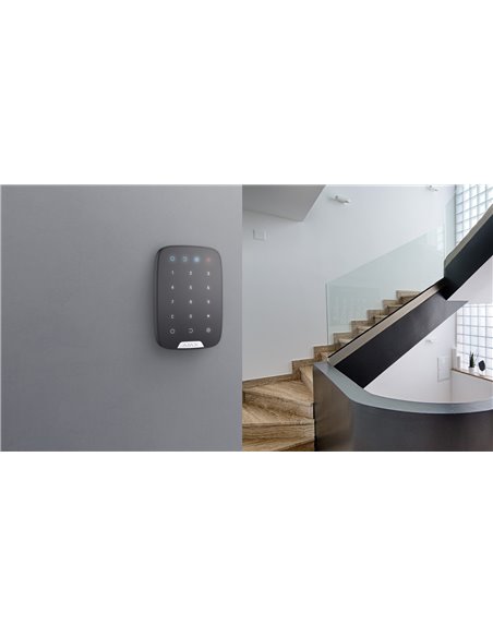 Беспроводная сенсорная клавиатура Ajax KeyPad, Чёрный