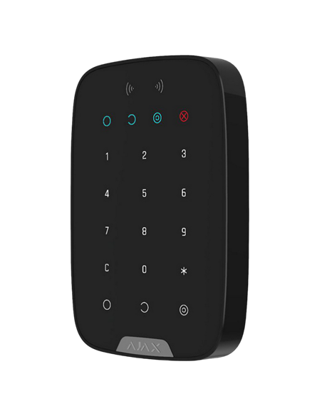 Tastatură tactilă fără fir Ajax KeyPad, Negru