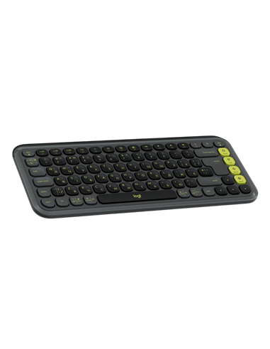 Клавиатура и мышь Logitech POP ICON Combo, Беспроводное, Графит | Зеленый