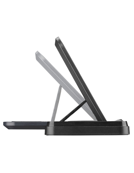 Беспроводная зарядка Cellularline Triple Station 3 in 1, 15Вт, Чёрный