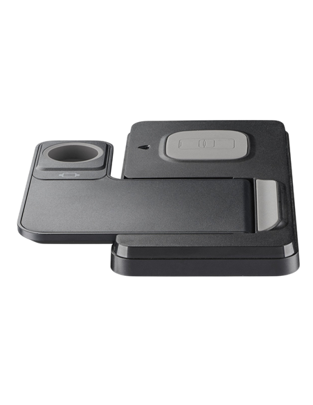 Încărcător wireless Cellularline Triple Station 3 in 1, 15W, Negru