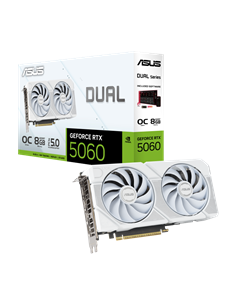 Видеокарта ASUS DUAL-RTX5060-O8G-WHITE, 8GB GDDR7 128бит