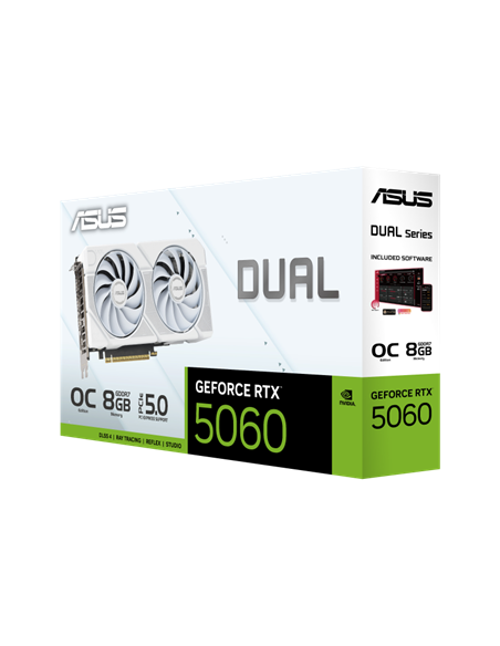 Видеокарта ASUS DUAL-RTX5060-O8G-WHITE, 8GB GDDR7 128бит