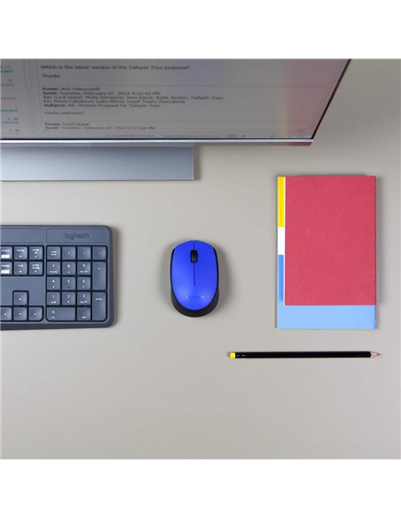 Беcпроводная мышь Logitech M171, Синий